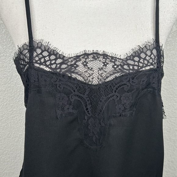 Lulus Black Y2K 90's Fairy Grunge Camisole Tank Top Size Medium - Picture 2 of 6